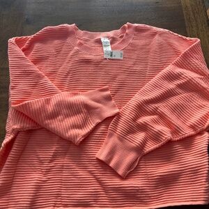 Aerie Offline Bright Coral Sweater